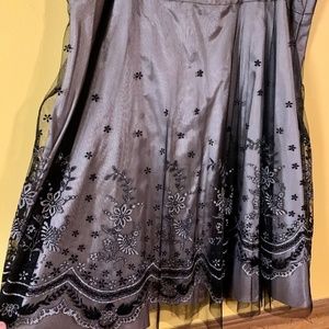 Dressbarn Tule Formal A-Line Sparkle Skirt